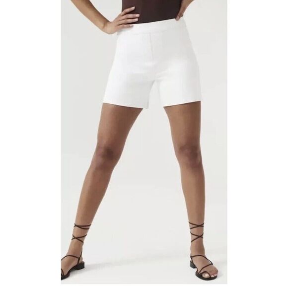 Spanx 20375 Sz Medium On the Go 6" Shorts Classic White Silver Lining Technology - Picture 12 of 16